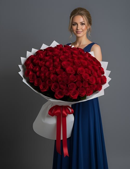 150 Luxury red Roses London