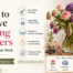 How to revive wilting flowers — quick fixes infographic with recut, deep soak, hot water dip and newspaper wrap techniques